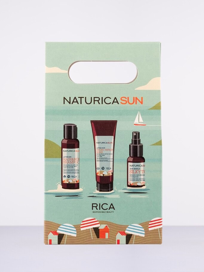 Naturica Sun Zestaw szampon 100 ml, maska 75 ml, serum 50 ml