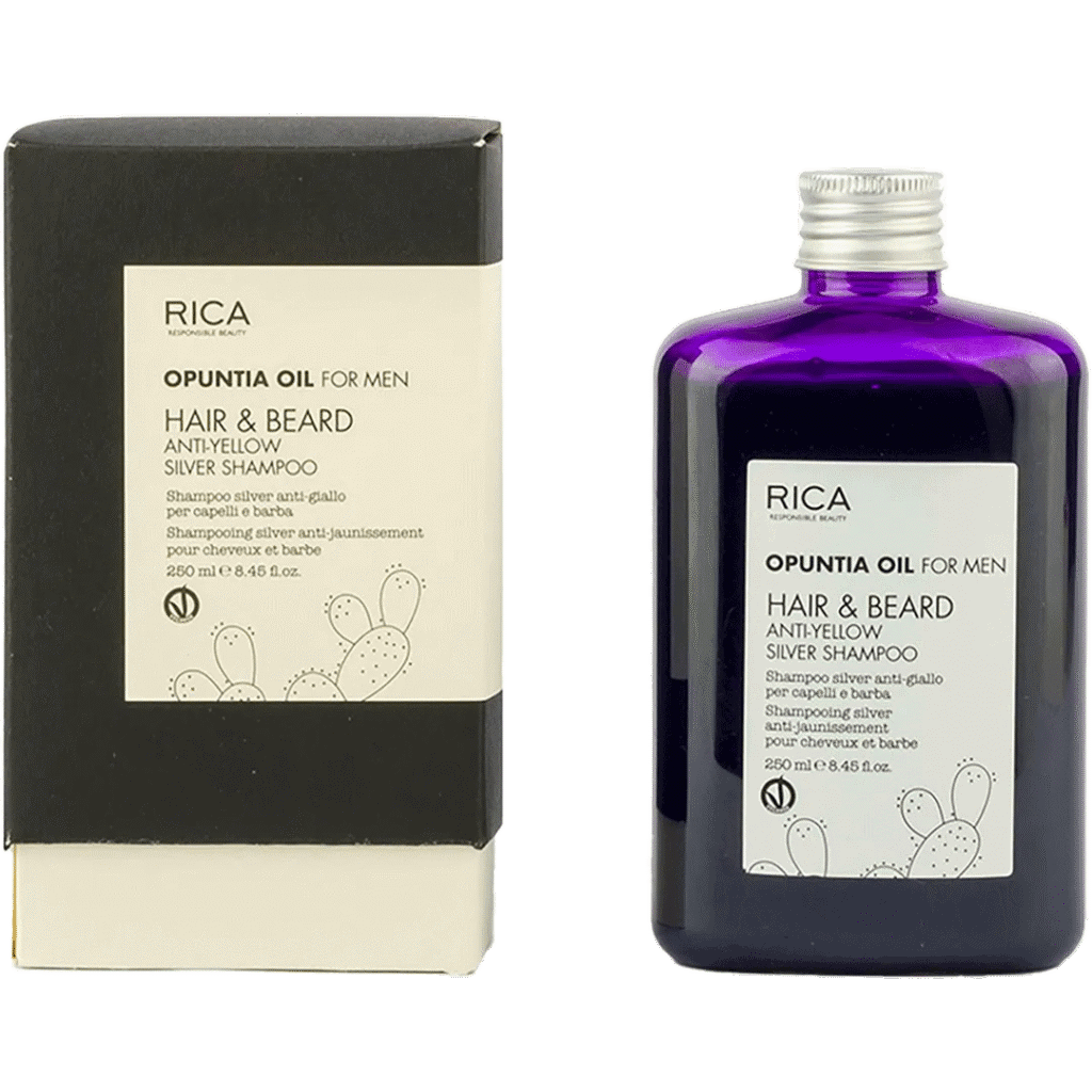 Opuntia Oil For Men Hair & Beard Anti-yellow Silver Shampoo
