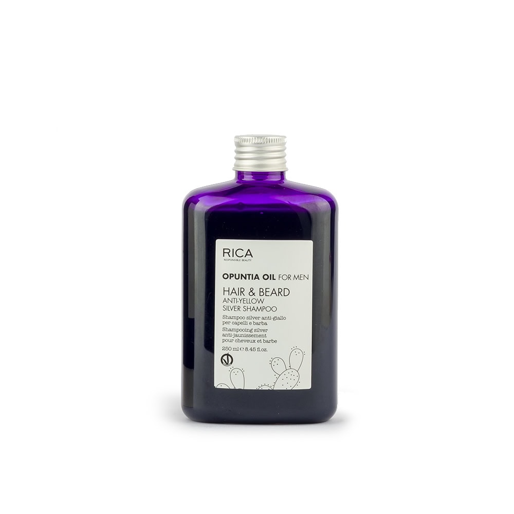 Opuntia Oil For Men Hair & Beard Anti-yellow Silver Shampoo